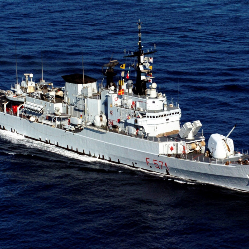La fregata Grecale della Marina militare italiana