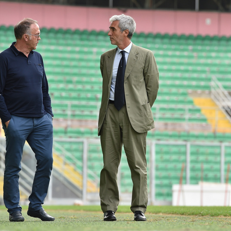 Il direttore sportivo Renzo Castagnini (a sinistra) con il presidente Dario Mirri