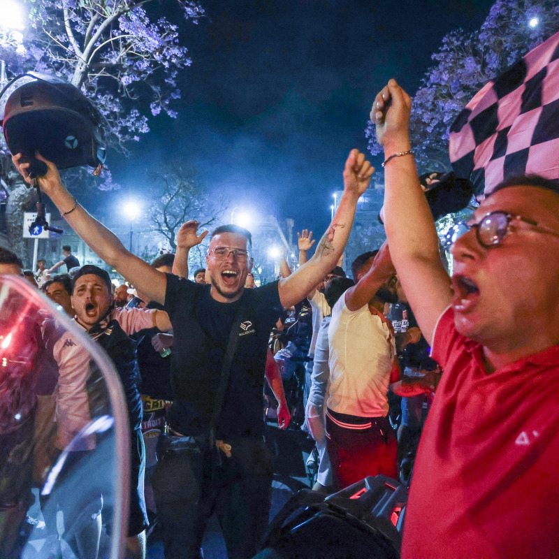 La festa dei tifosi domenica notte