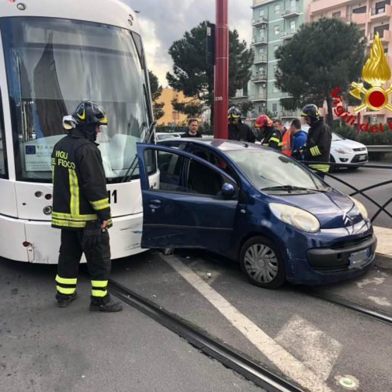 Un recente incidente sulla linea del tram