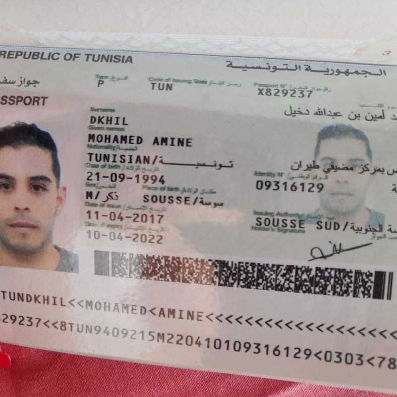 Mohamed Amine Dkhil, scomparso dopo il viaggio su un barcone verso Pantelleria
