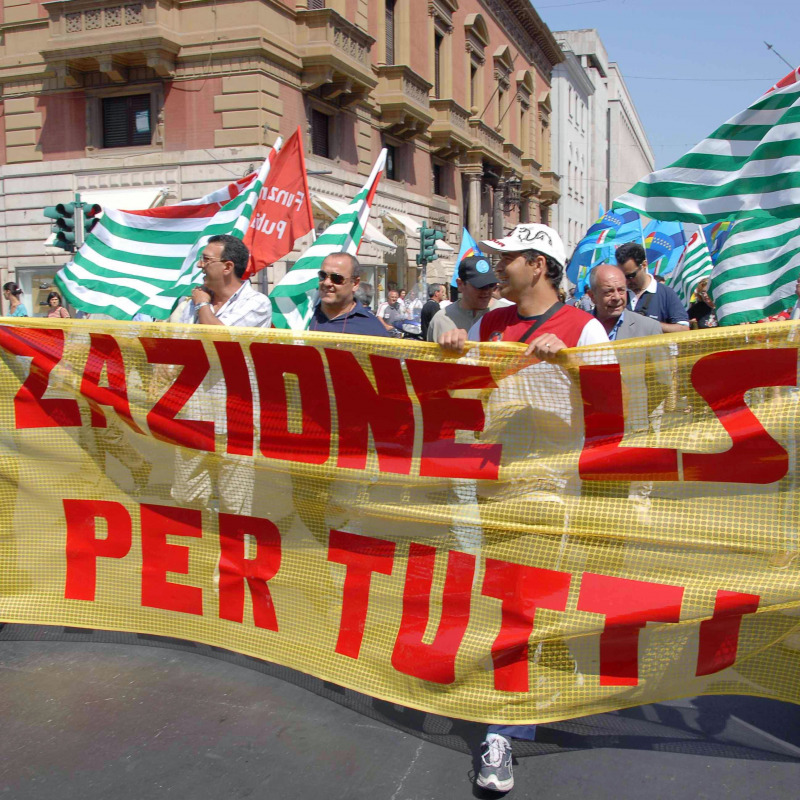 Palermo, protesta per gli Lsu in una vecchia foto (del 2008)