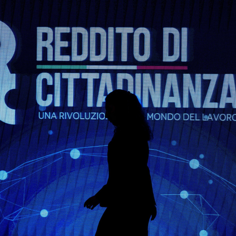 Un momento della presentazione del sito ufficiale e della card del reddito di cittadinanza, Roma, 04 febbraio 2019. ANSA/ANGELO CARCONI