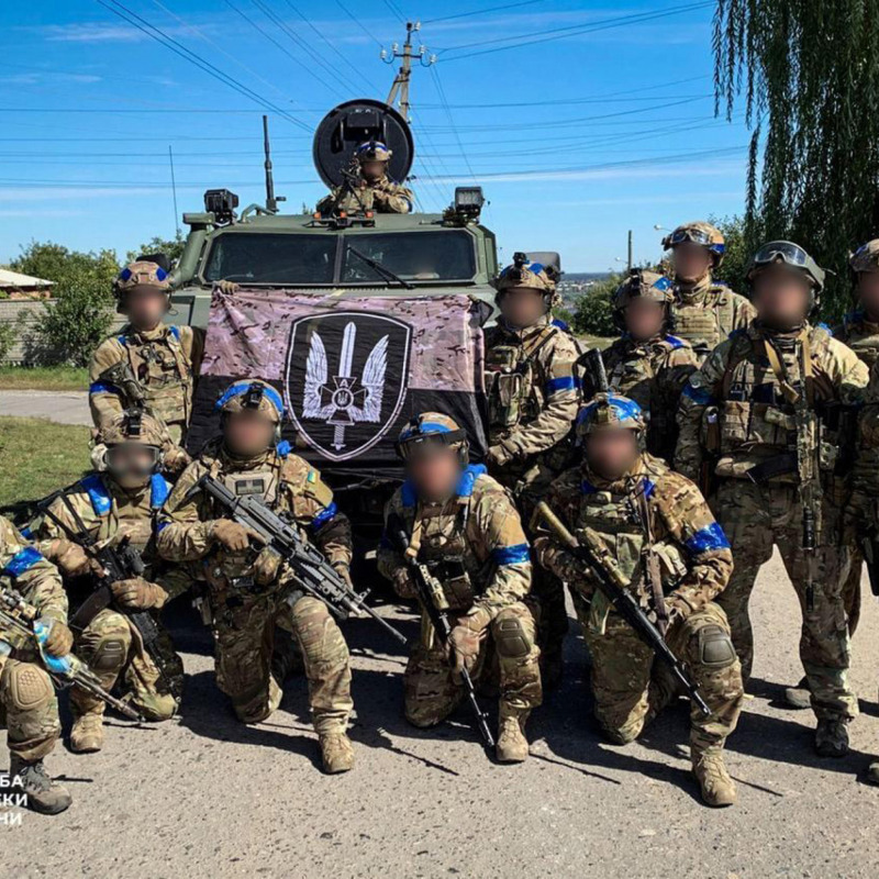 Ufficiali speciali del Servizio di sicurezza centrale "A" della SBU a Kupyansk
