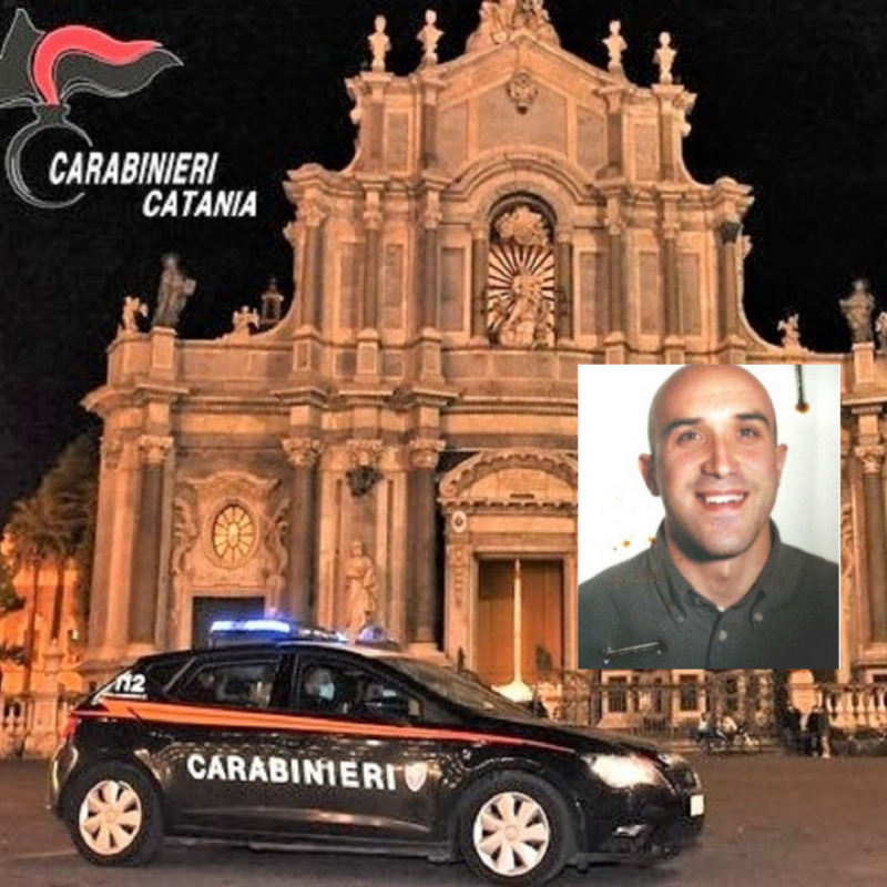 Ciccio Napoli (nel riquadro) arrestato dai carabinieri di Catania nell'operazione Sangue Blu