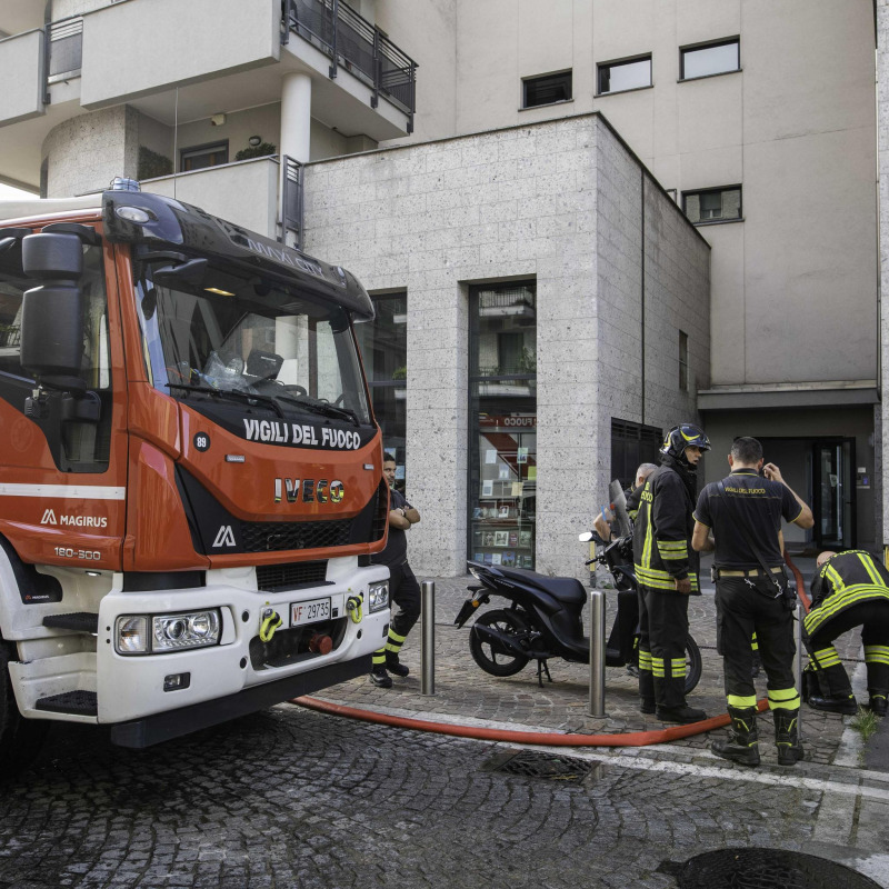 Vigili del fuoco in una foto d'archivio