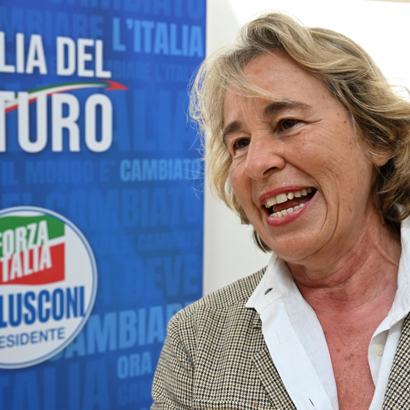 Stefania Craxi a una convention di Forza Italia a Napoli (foto Ciro Fusco/Ansa)