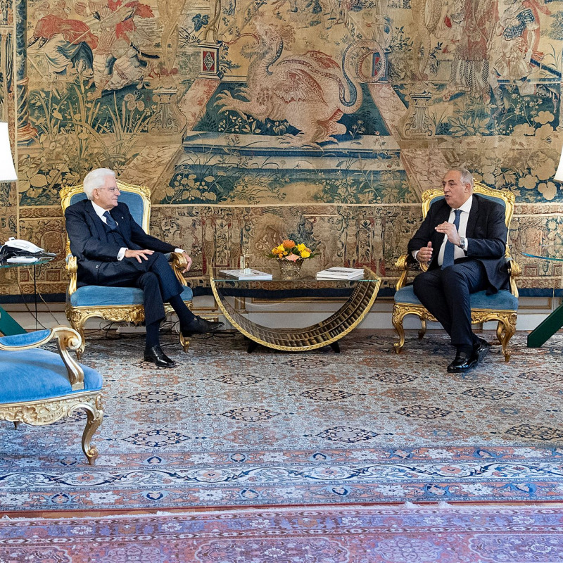 L'incontro tra il presidente Mattarella e il sindaco Lagalla