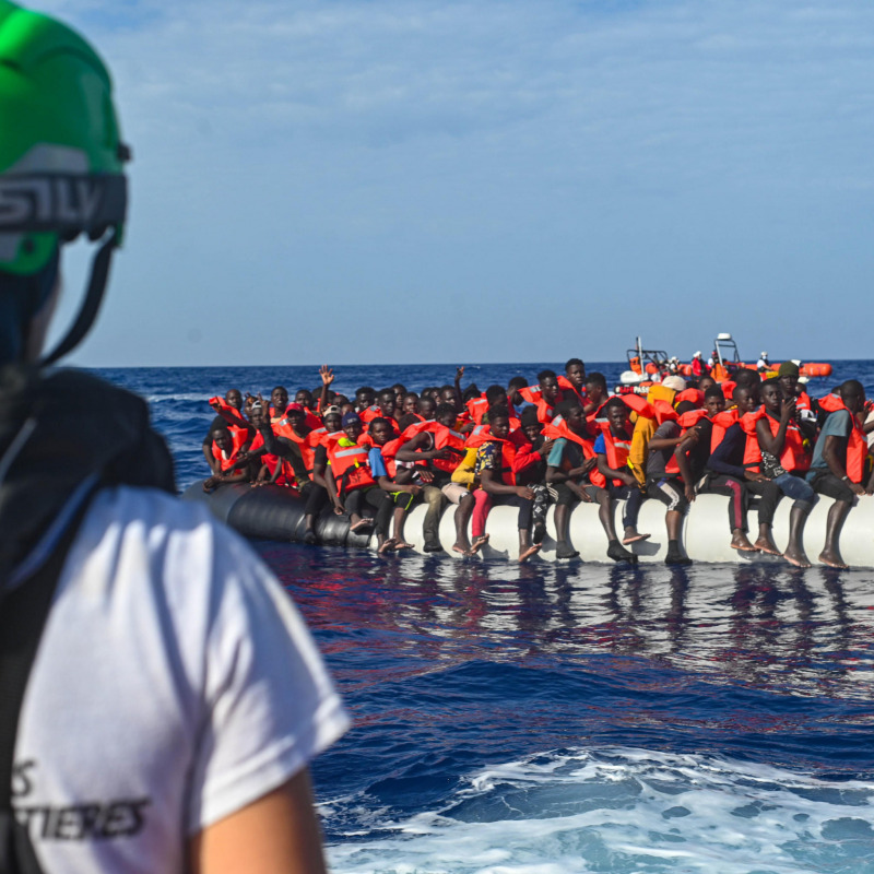 Foto dei giorni scorsi. un salvataggio in mare