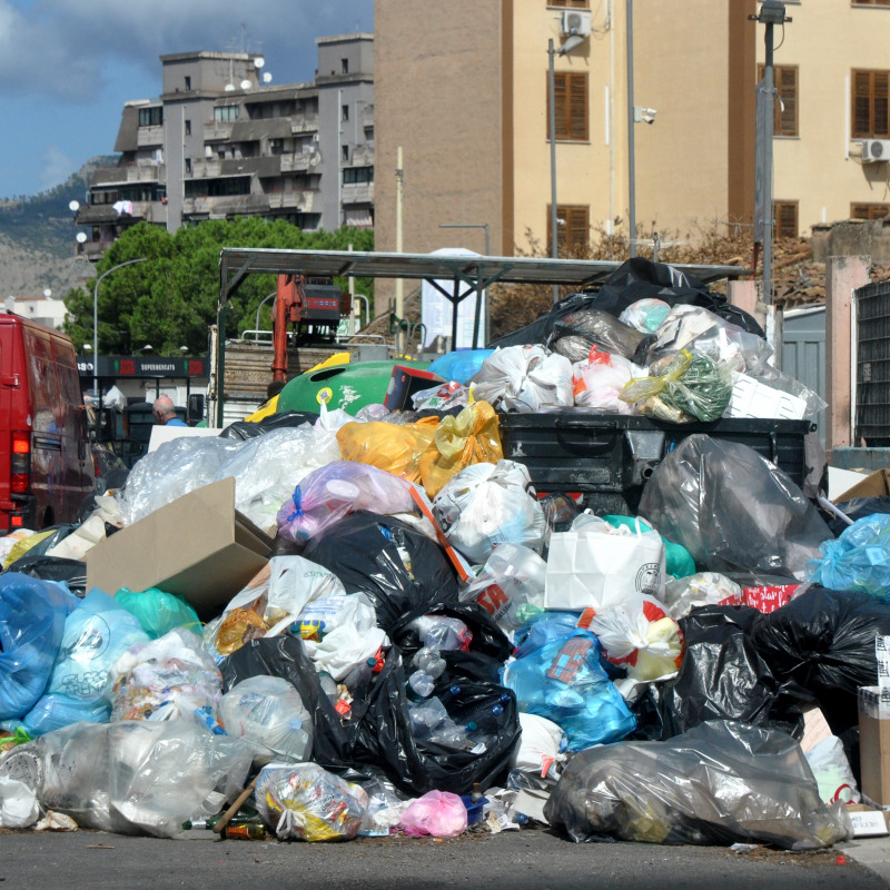 A Palermo è caos rifiuti