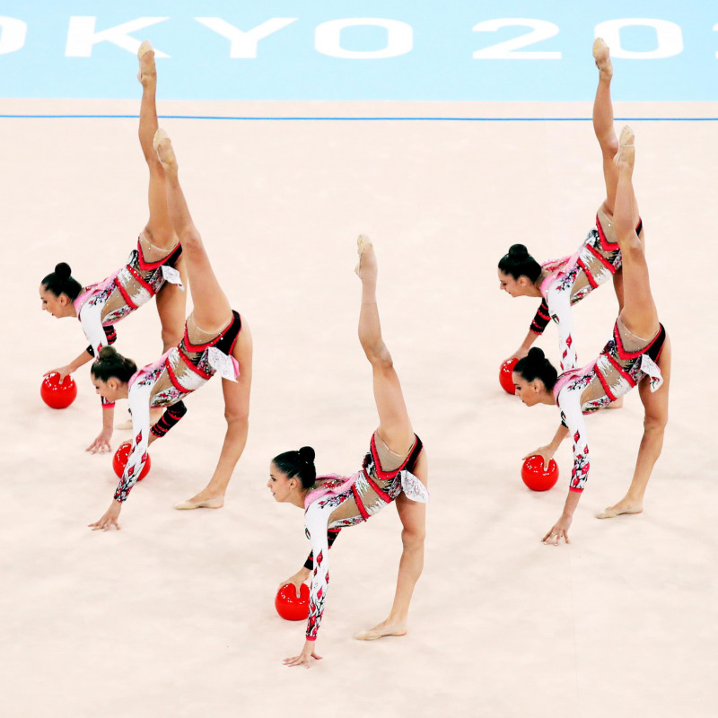 La squadra azzurra di ginnastica ritmica alle Olimpiadi di Tokyo