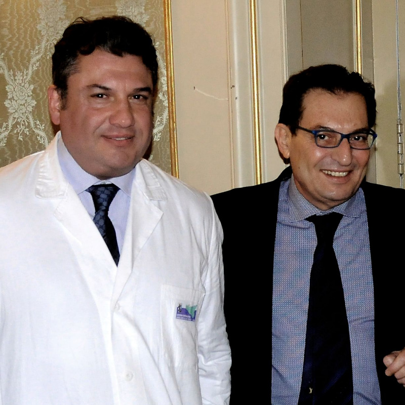 Matteo Tutino e l'ex presidente Crocetta