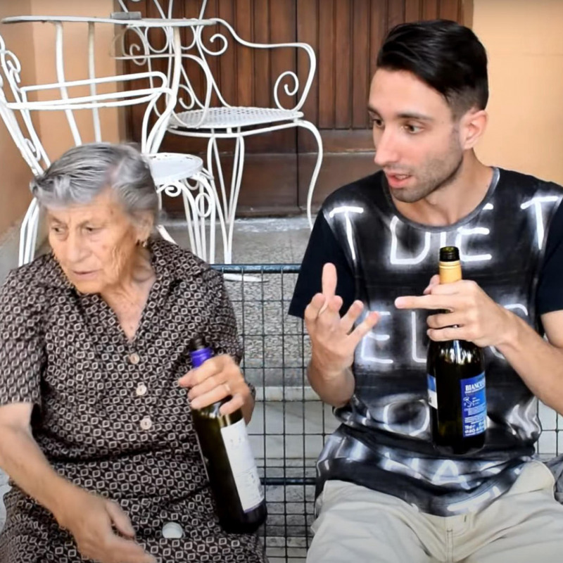 Nonna Giovanna con il nipote Nicola Pazzi