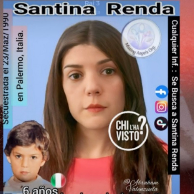 Santina Renda l'Age Progression