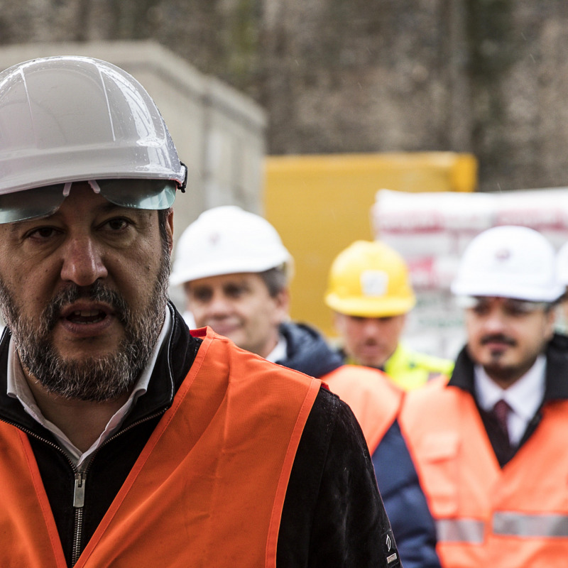 Il ministro delle Infrastrutture e Trasporti Matteo Salvini