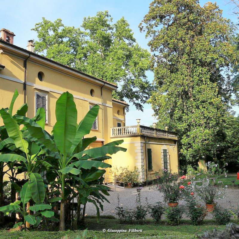 Un'immagine di Villa Verdi, a Villanova sull'Arda