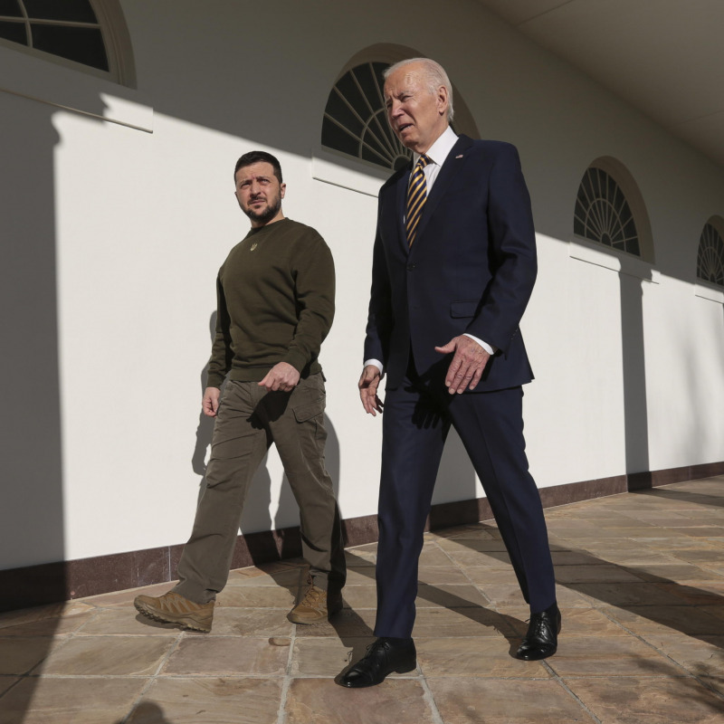 Joe Biden incontra Volodymyr Zelensky