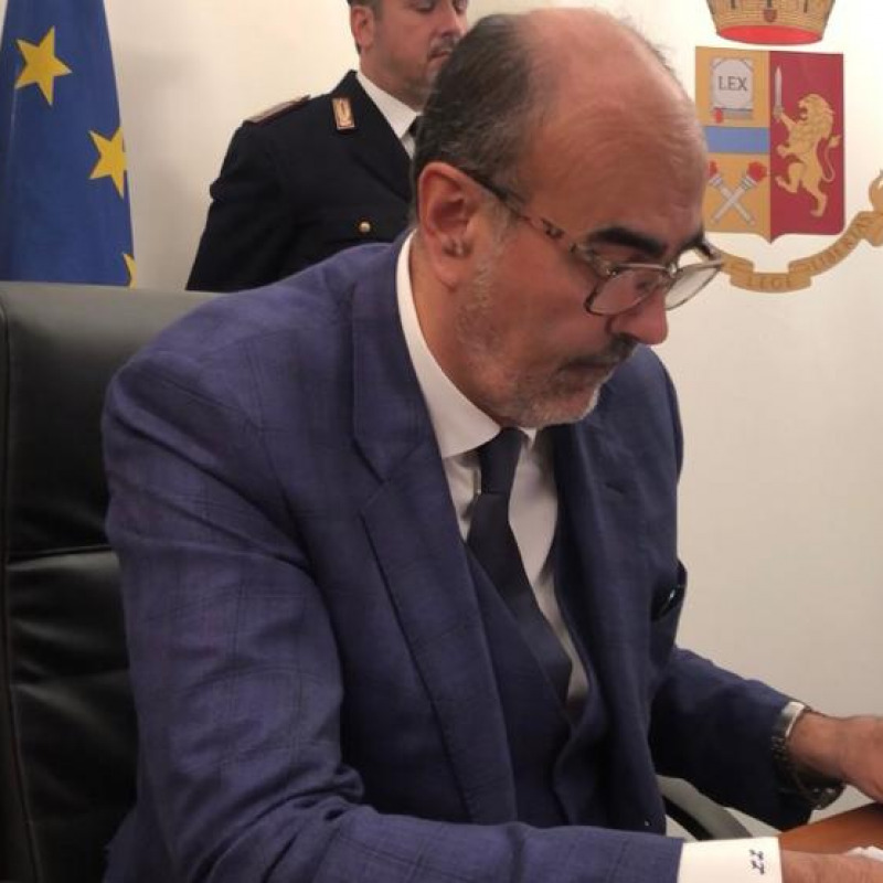 Il questore di Palermo, Leopoldo Laricchia
