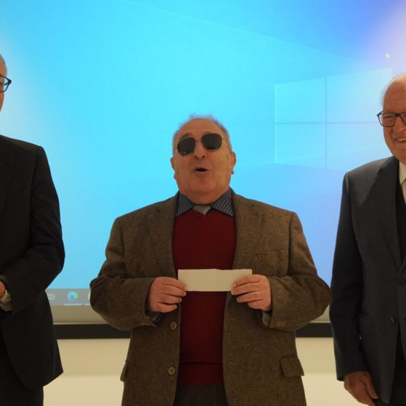 Da sinistra: Saverio Continella, direttore generale della Bapr; Giovanni Arestia, storico esponente dell’Uic; Arturo Schininà presidente della Bapr