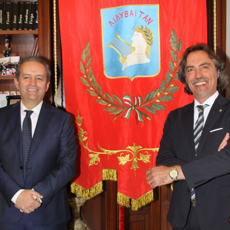 Il sindaco di Marsala Grillo e l'assessore Bilardello