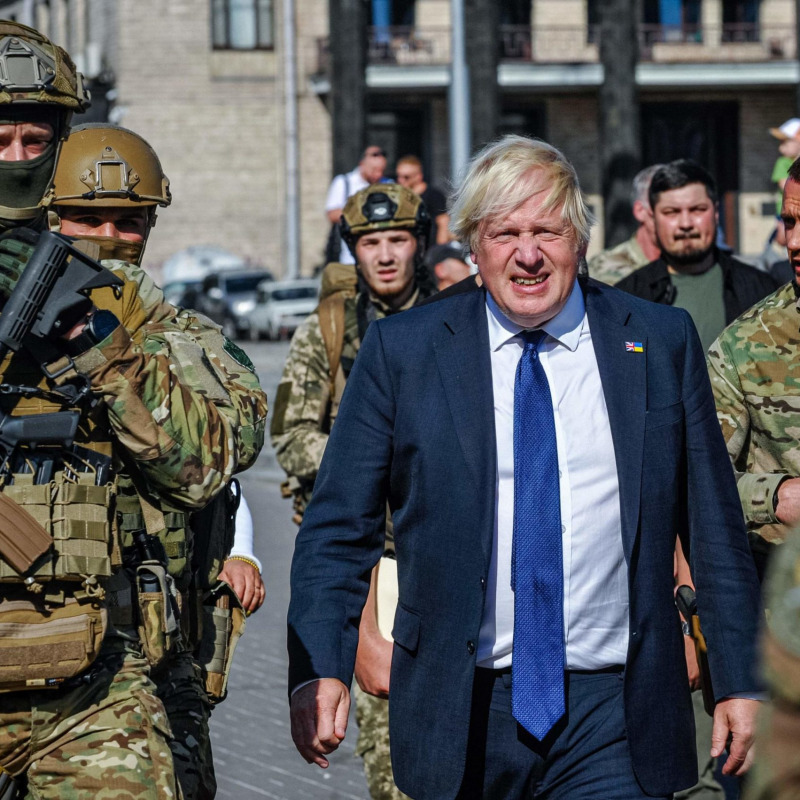 Boris Johnson a Kiev