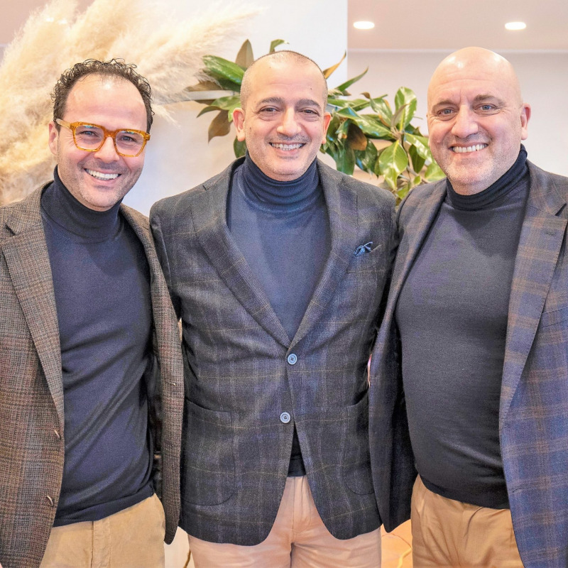 Pino Cuttaia (al centro) con i due vicepresidenti, Luciano Pennisi (a sinistra) e Tony Lo Coco