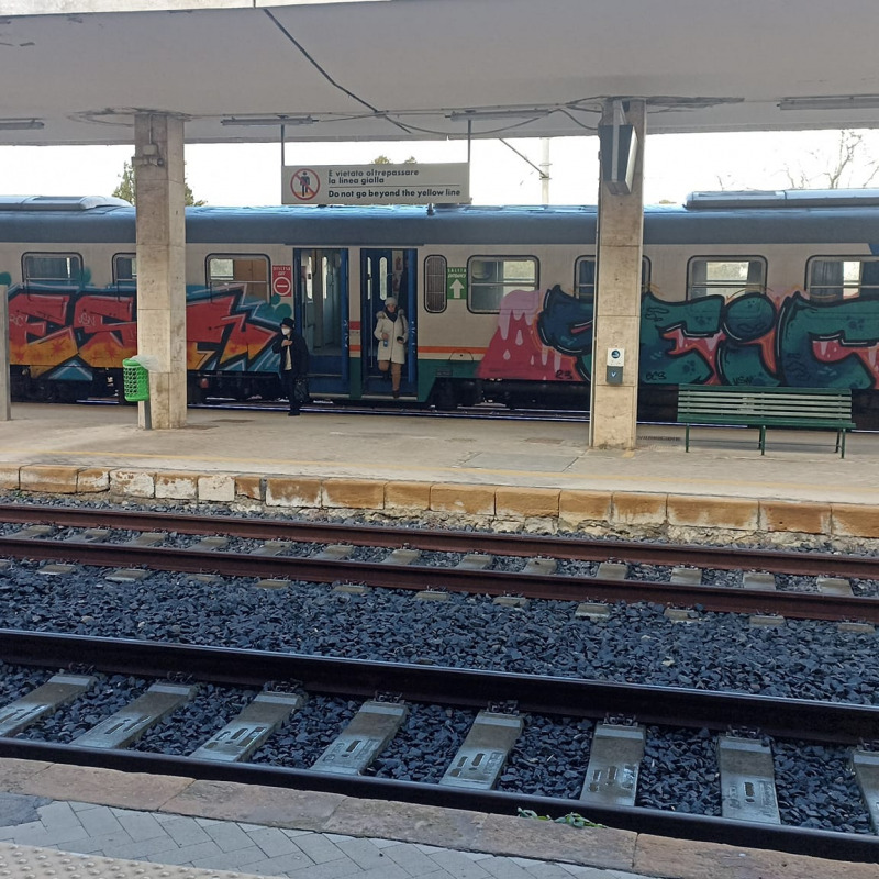 Uno dei treni della tratta Palermo-Agrigento, foto di Alessio Micale