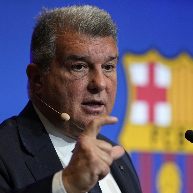 Il presidente del Barcellona Joan Laporta