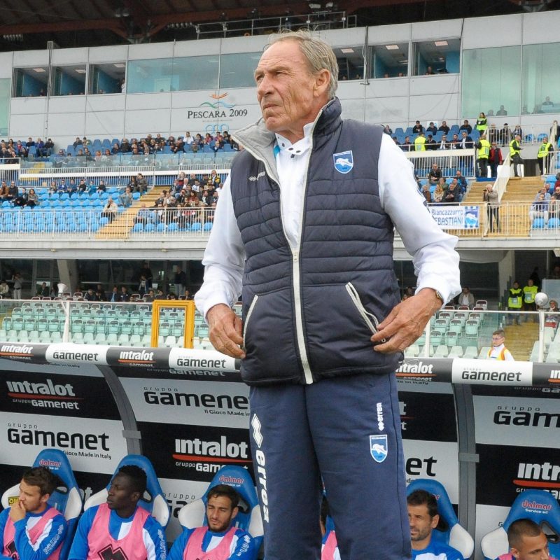 L'allenatore del Pescara Zdenek Zeman