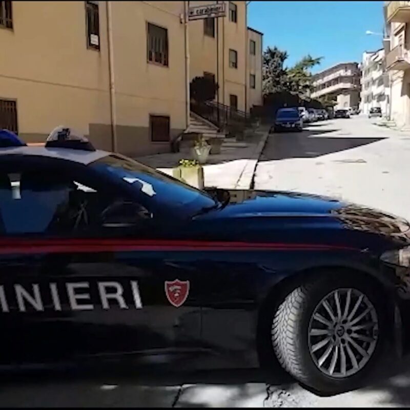 Un fermo immagine dal video dei carabinieri sull'operazione antidroga