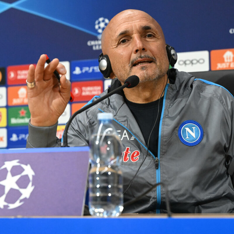 Spalletti durante la conferenza stampa