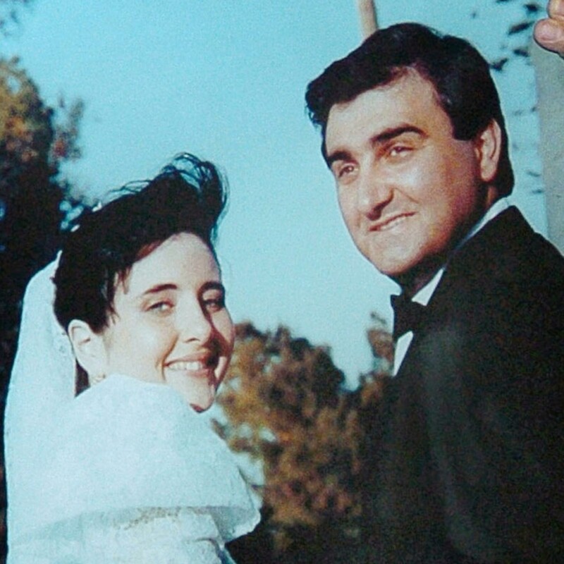 Nino Agostino e Ida Castelluccio il giorno del matrimonio