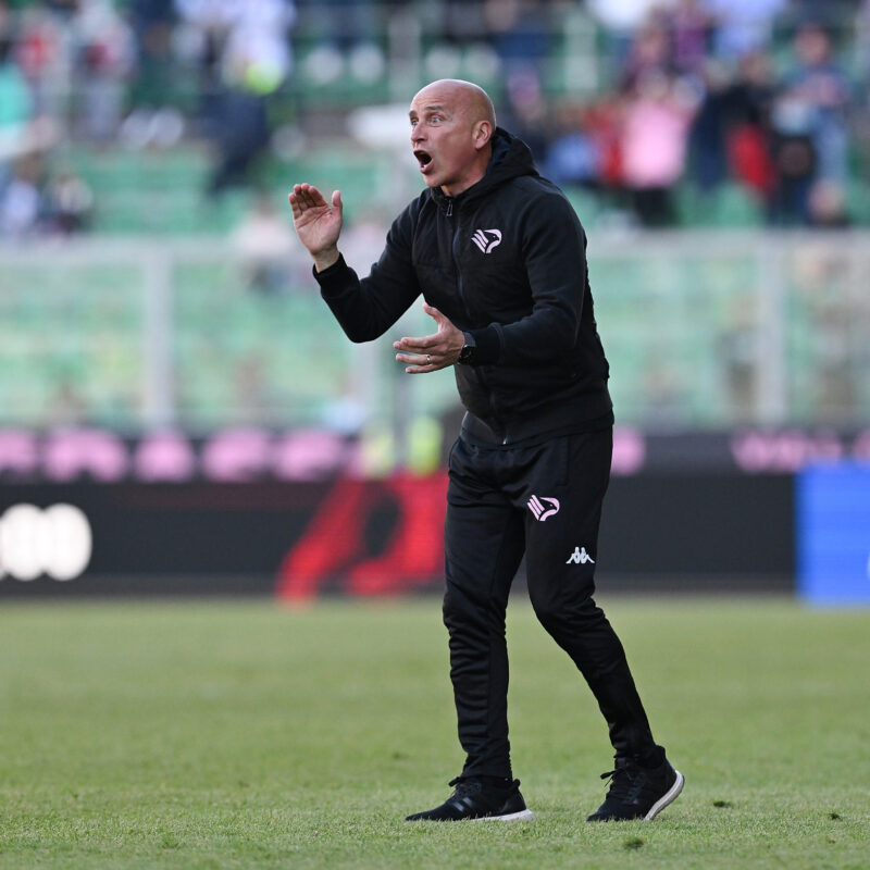 Il tecnico del Palermo Eugenio Corini (foto Tullio Puglia)