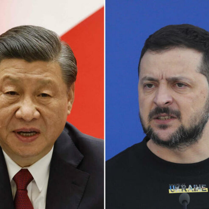 Xi Jinping e Volodymyr Zelensky