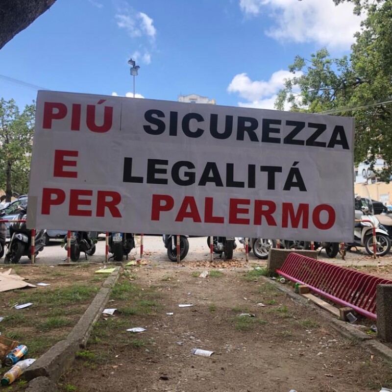 Il corteo per la sicurezza a Palermo