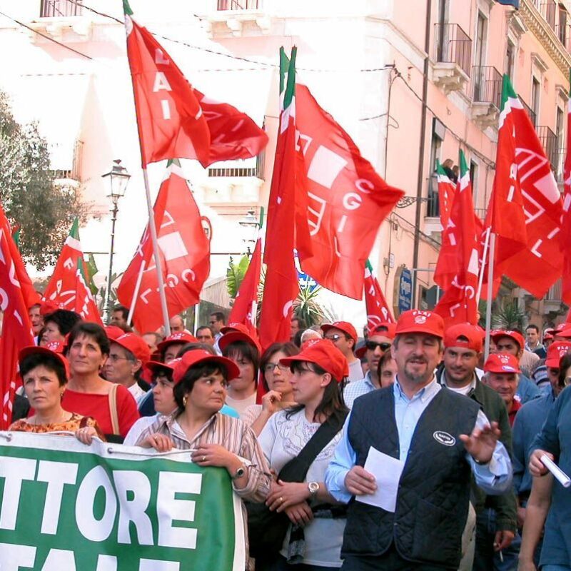 Manifestazione di forestali a Catania (2015)