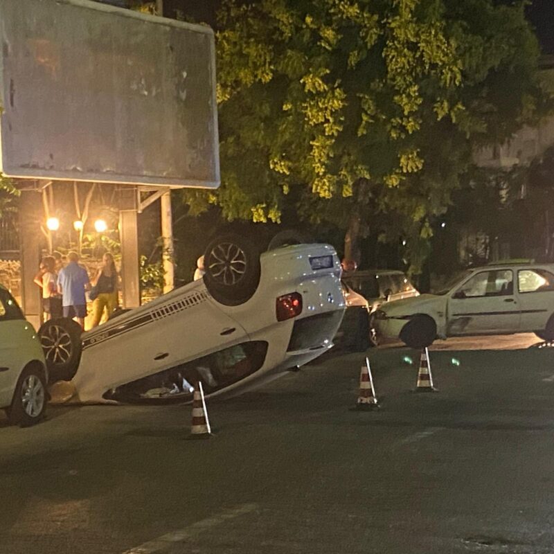 Incidente in via Imperatore Federico a Palermo