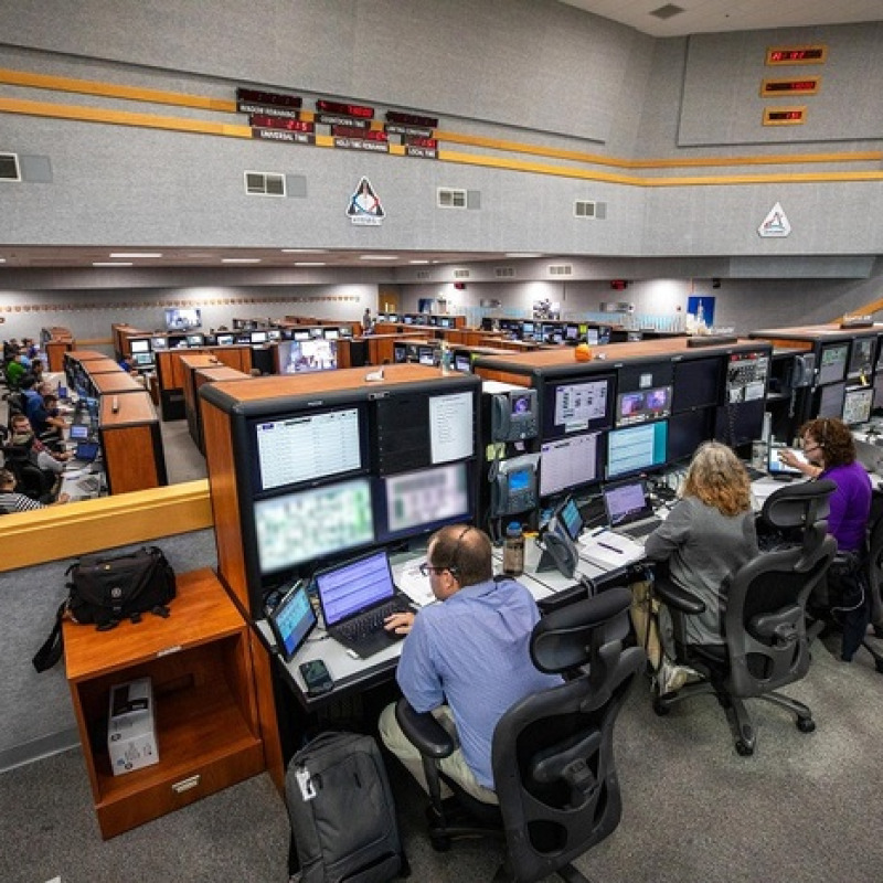 Il centro di controllo di lancio al Kennedy Space Center (fonte: NASA/Kim Shiflett)