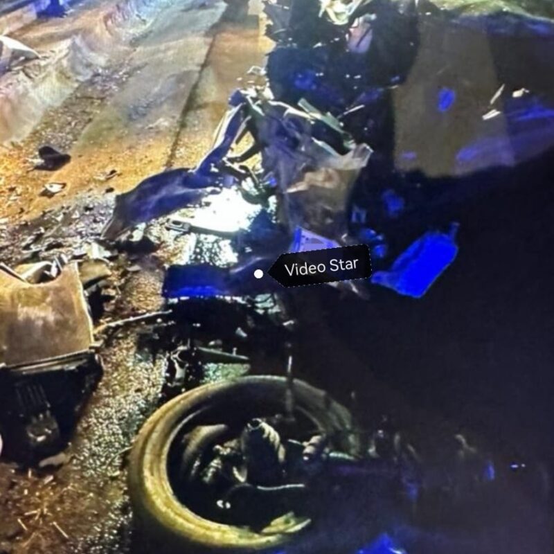 L'incidente sulla tangenziale di Catania (Foto Videostar)