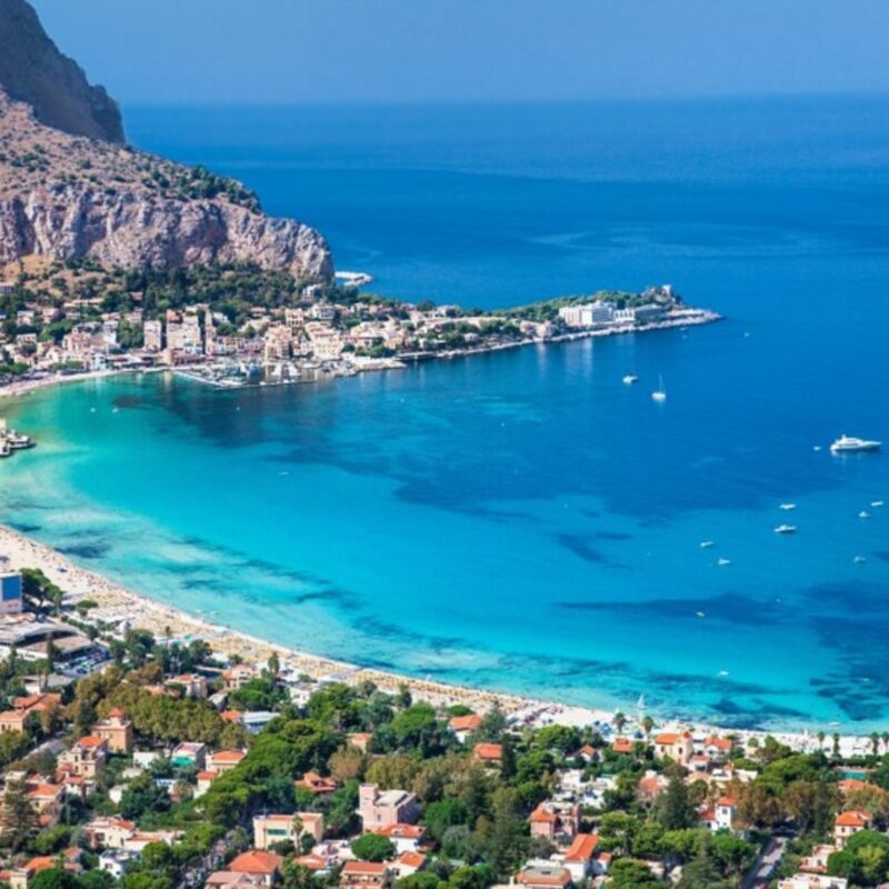 Mondello panorama panoramica Palermo