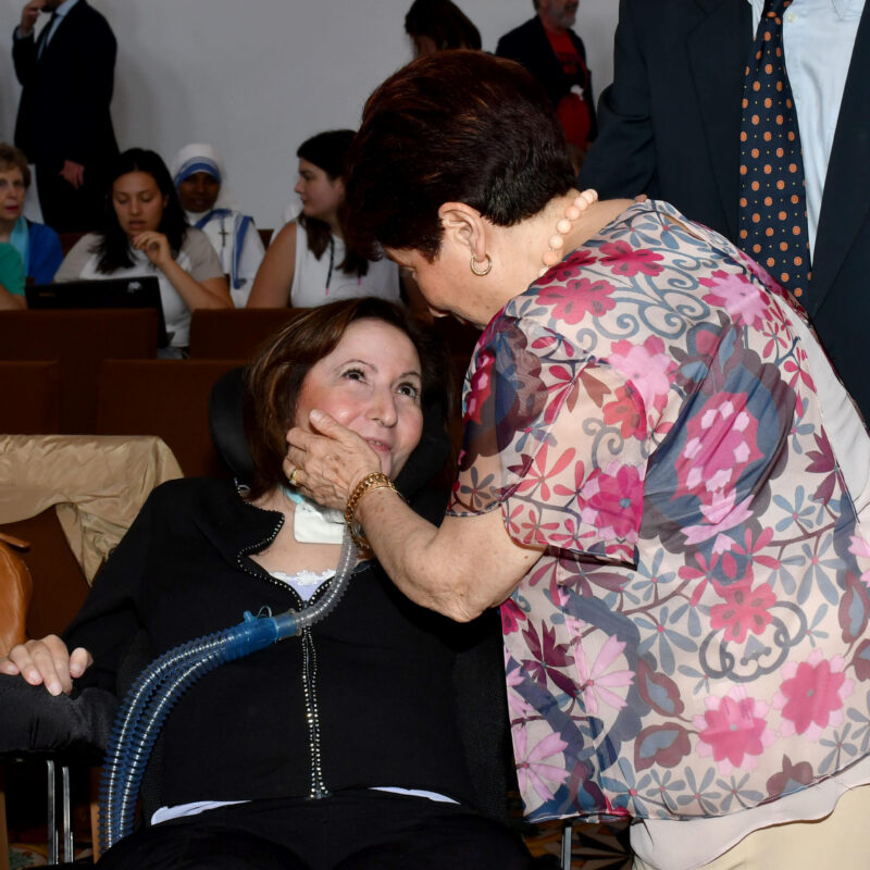 Laura Salafia in occasione del conferimento della laurea honoris causa (foto di Orietta Scardino/Ansa)
