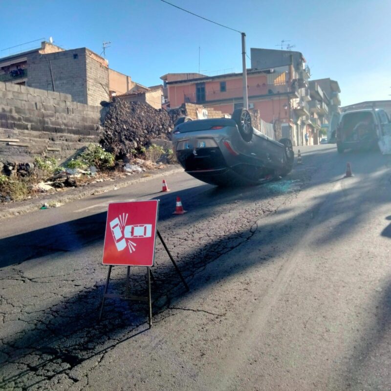 L'incidente sulla Statale 284 a Paternò