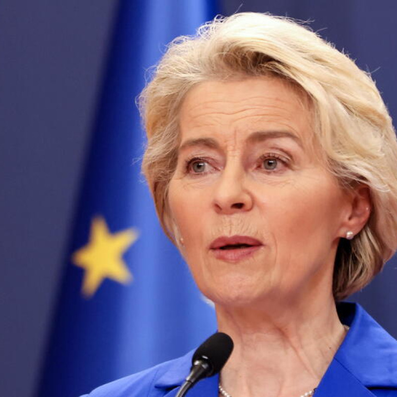 La presidente della Commissione europea, Ursula von der Leyen