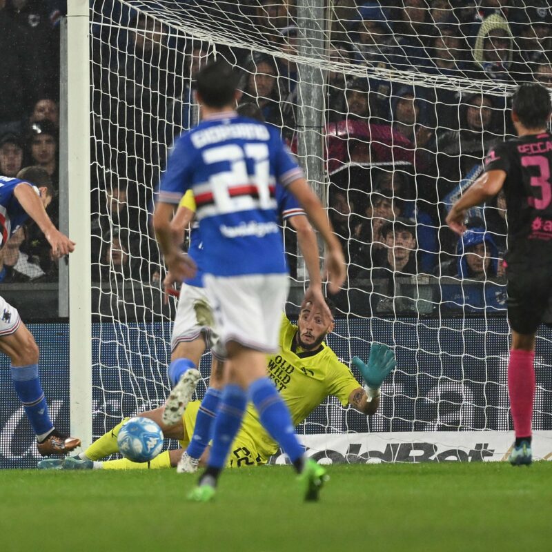 Il gol di Borini in Sampdoria-Palermo (foto di Tullio Puglia)