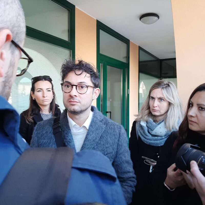 Emanuele Compagno, l'avvocato d'ufficio di Filippo Turetta (foto di Michele Galvan/Ansa)