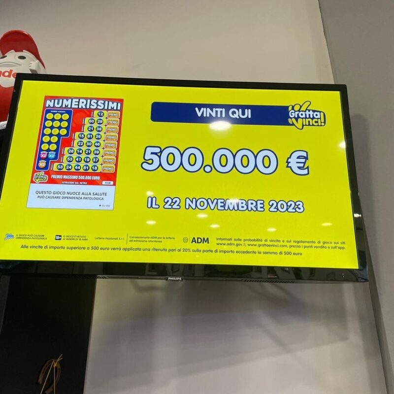 Palermo, gioca 5 euro al Gratta e vinci e ne vince 500 mila - Giornale di  Sicilia