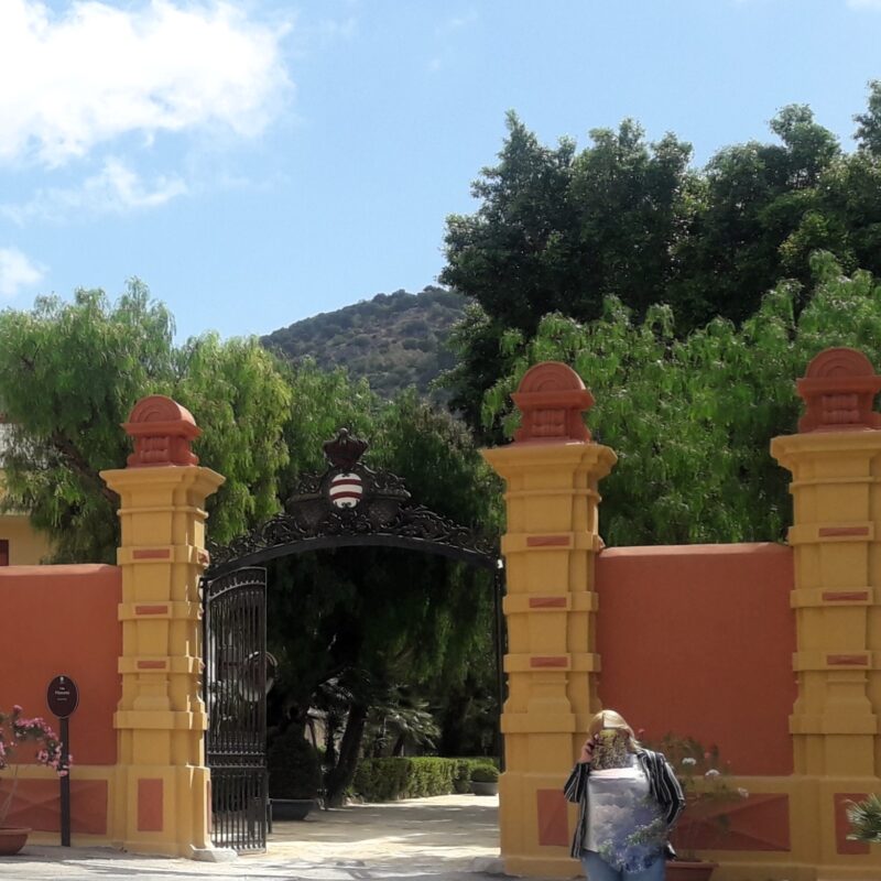 L'ingresso di Villa Niscemi, a Palermo