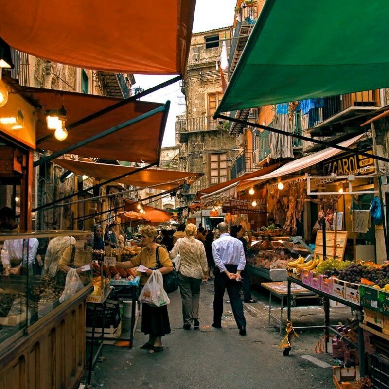 Il mercato di Ballarò, a Palermo