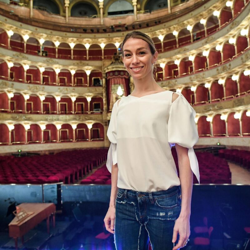 Eleonora Abbagnato durante la conferenza stampa di presentazione della nuova Stagione d'Opera e Balletto 2017/2018 del Teatro dellOpera di Roma, 26 giugno 2017.ANSA/ALESSANDRO DI MEO