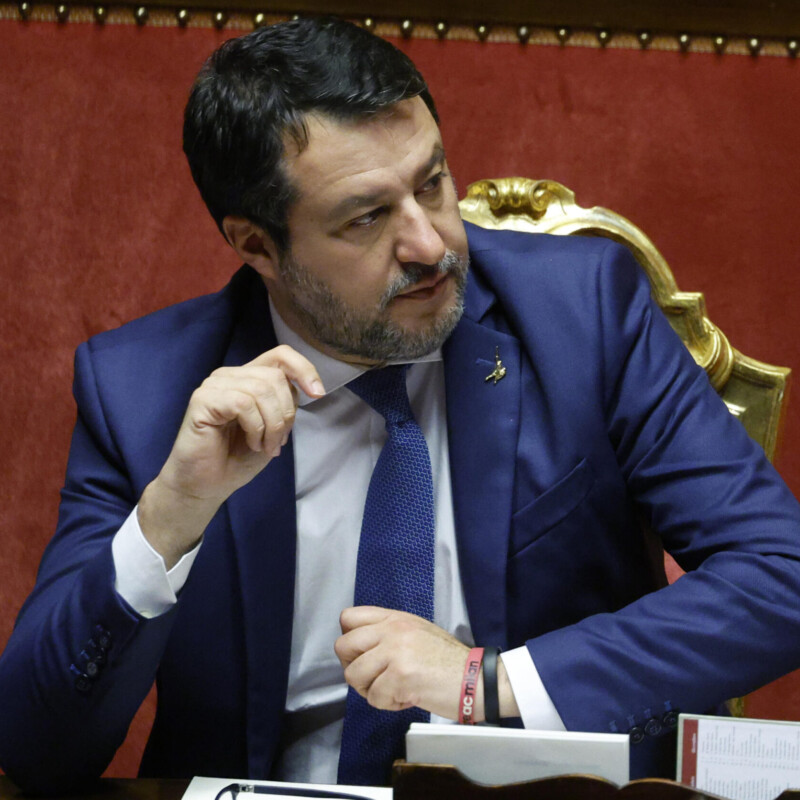 Matteo Salvini (foto di Fabio Frustaci/Ansa)